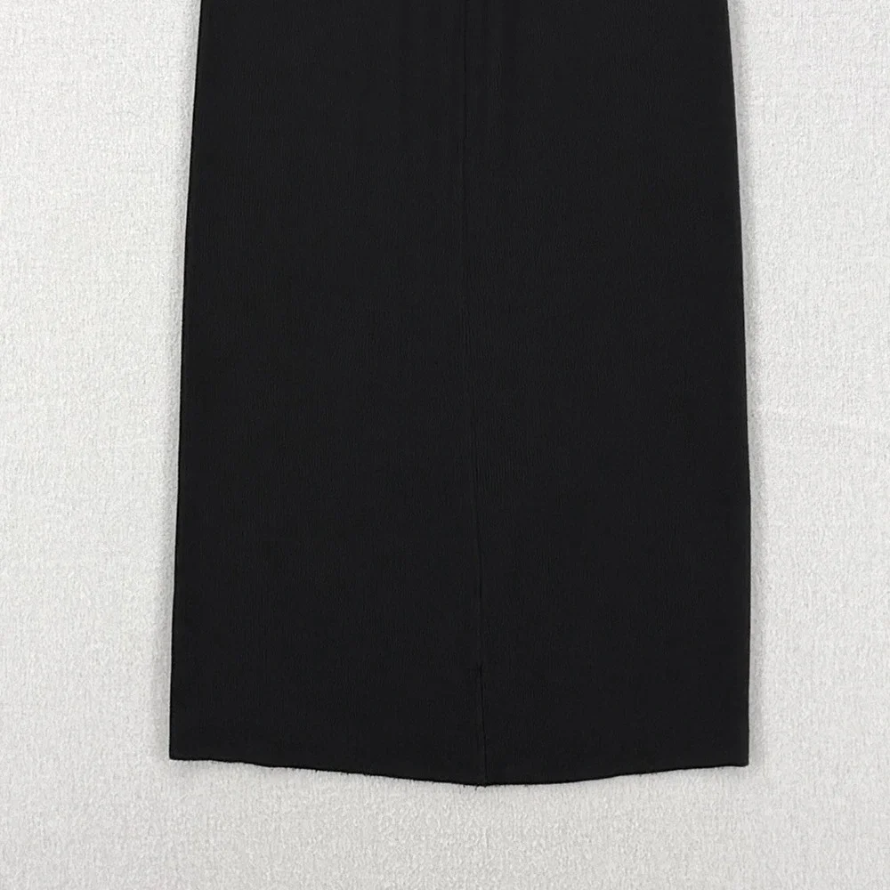 ENZA COSTA Silk Knit Midi Tank Dress Womens Small Black Quiet Luxury Minimal NEW - Picture 11 of 14